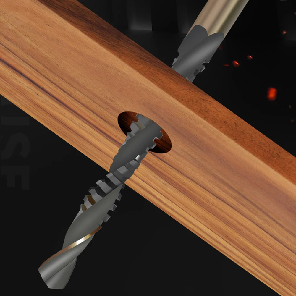Woodworking Drill Bit Set for Precision Hole Expansion in Wood Projects Efficient Sawtooth Design for Quick Drilling