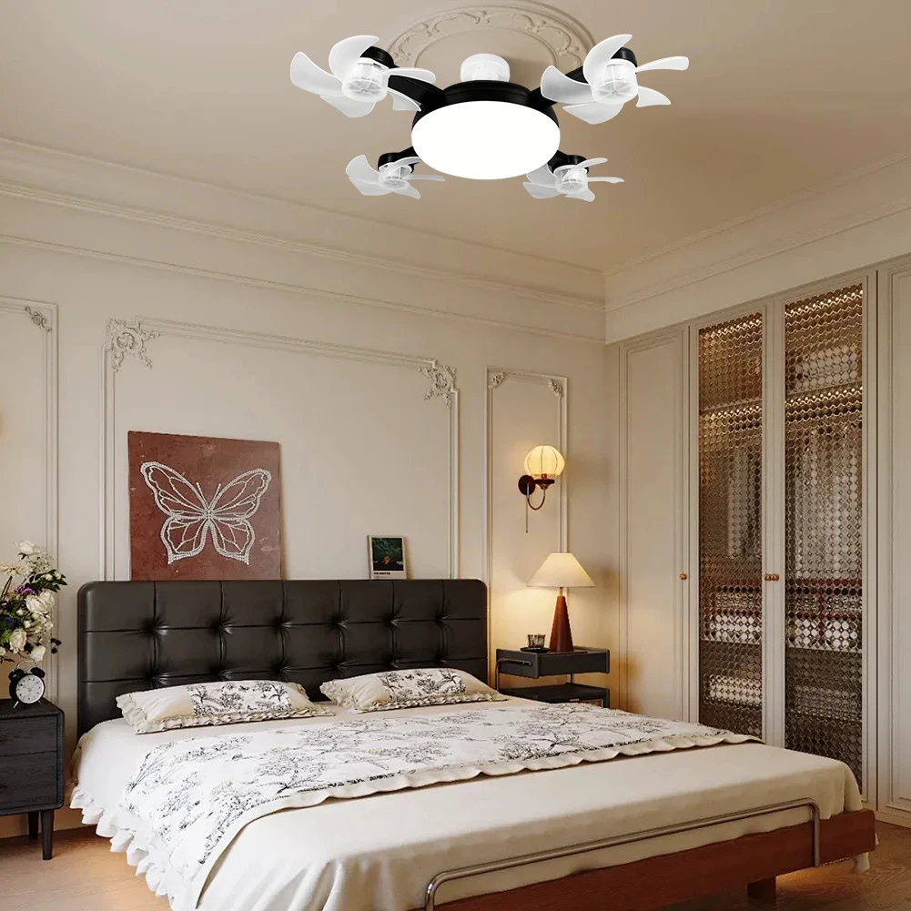 

Drone Fan with LED Lantern Remote Control Electric Cordless Fan Universal Dimming Drone Fan for Dining Room Bedroom Living Room
