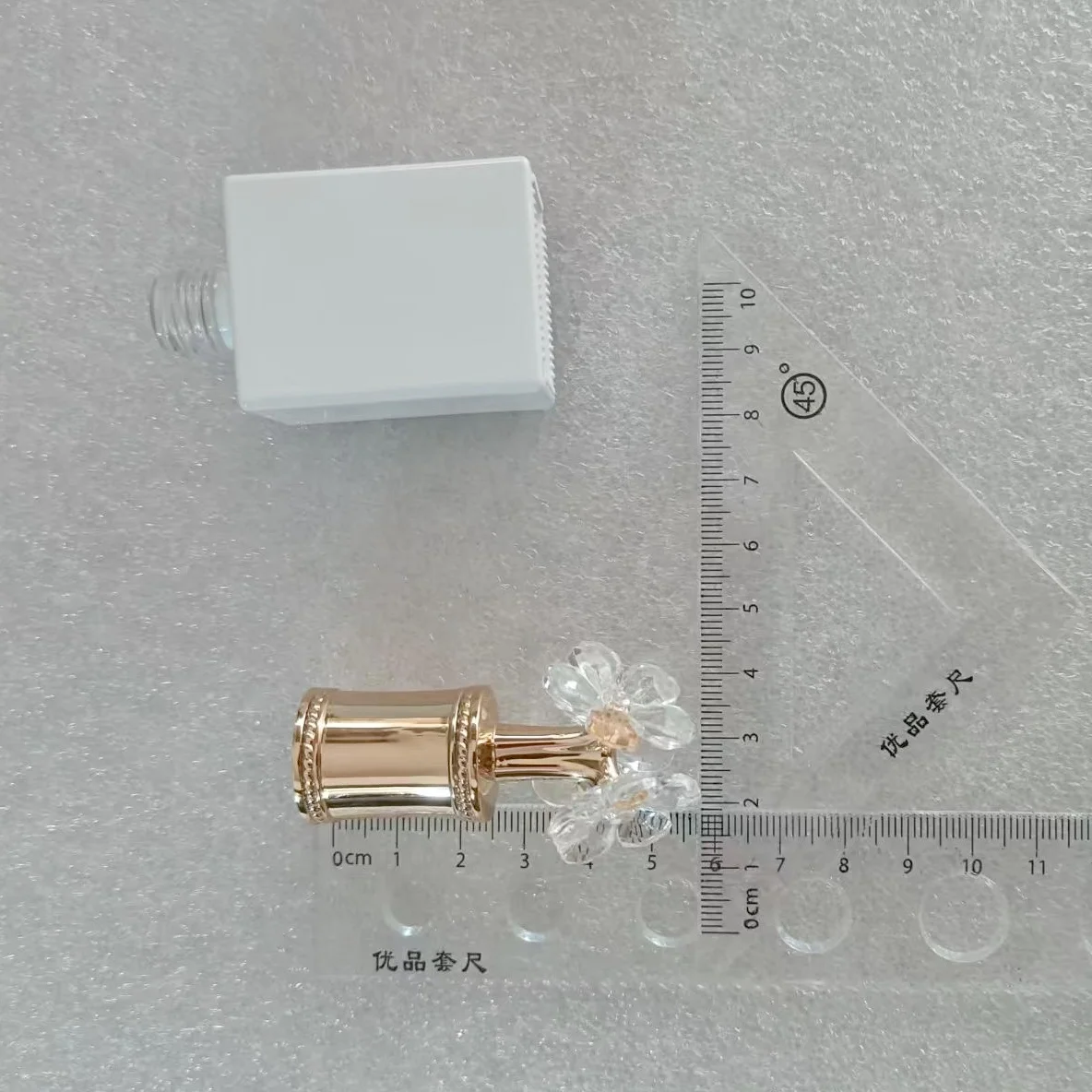 5 bottiglie da 15 ml Bottiglia vuota in vetro bianco con pennello per coperchio Per smalto gel per bellezza unghie