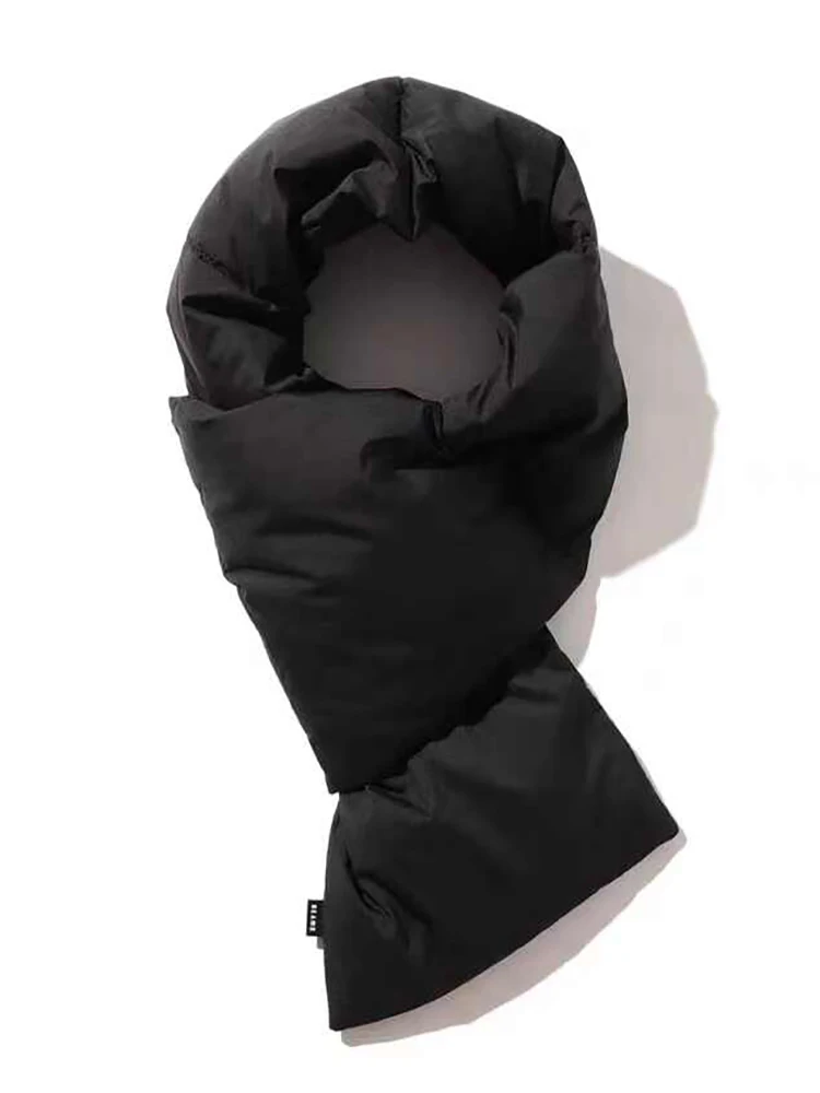 JAPAN 21AW Japanese Color Blocked Autumn and Winter Windproof and Cold Proof Warm Men's and Women's Casual Down Scarf