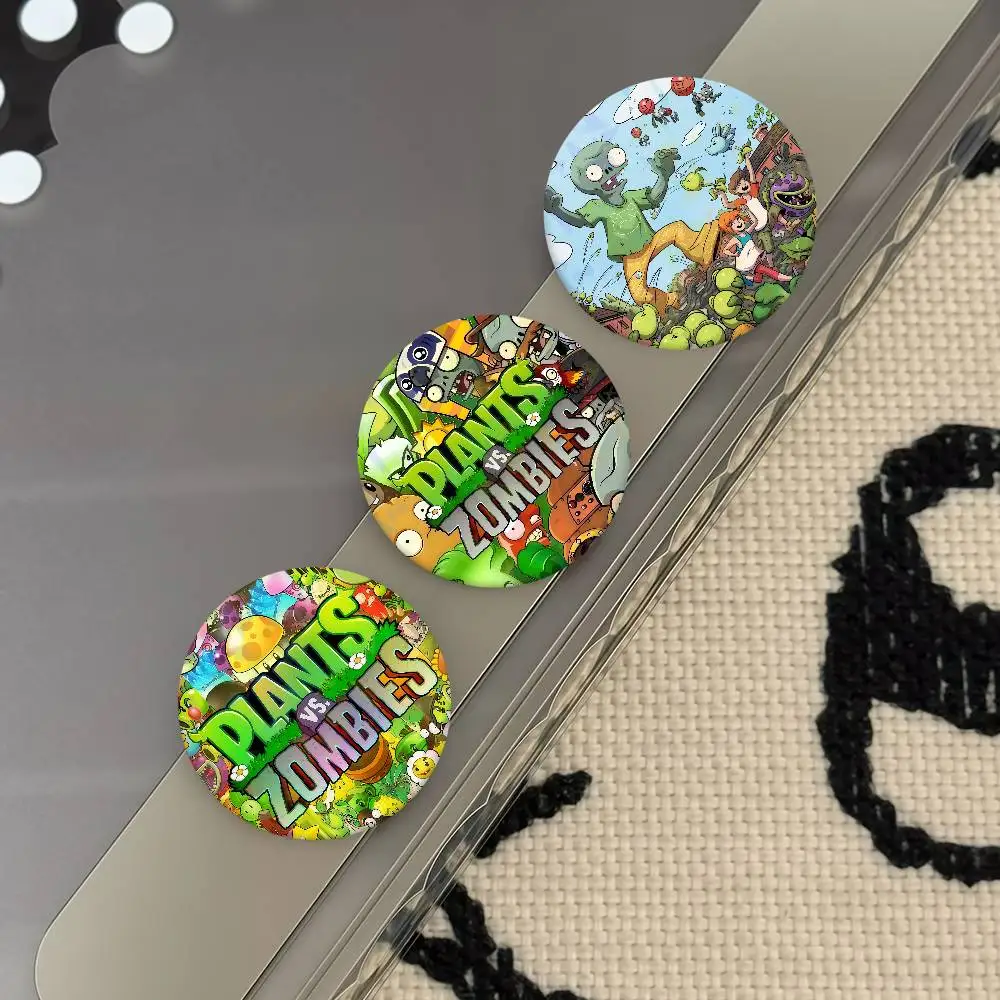 Classic Game P-Plant Vs Z-ZombieS Badges Soft Button Pin Bright Printed Icon Gift For Friends Badge Collar Brooch LapelPin Metal