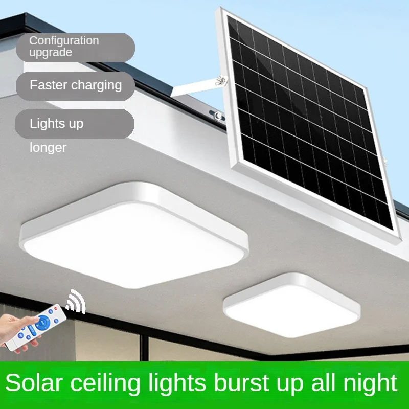 High Cost Performance Indoor Solar Powered Ceiling Light LED for Bedroom, Living Room, Balcony, Hallway - Separate Type