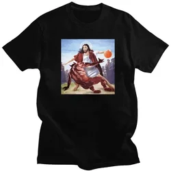 Religious Easter Humor Streetwear Cool Jesus Play Basketball Funny T-shirt Christian Faith Tee for Women Men Cloth Religion Tops