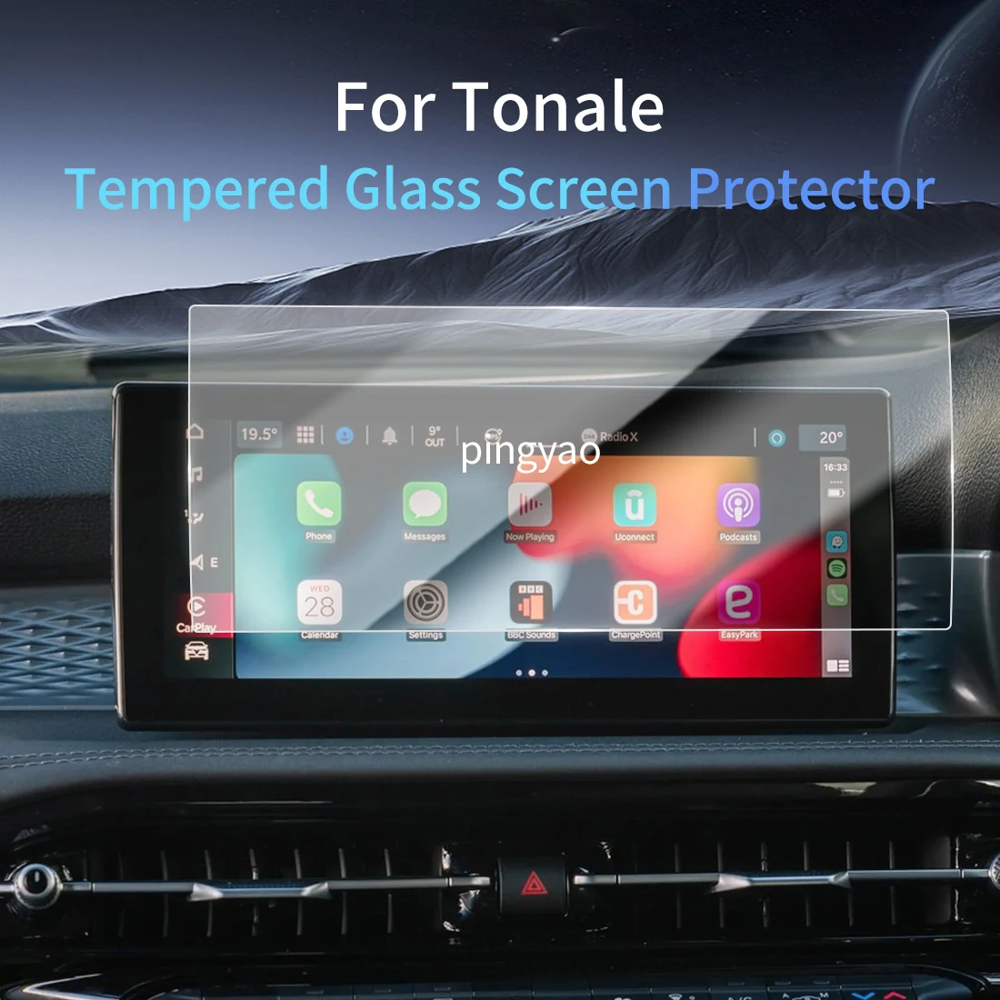 

Car Sticker Screen Protector Navigation Display Tempered Glass Protective Film Car Accessories Vehicle For24 alfa romeo Tonale