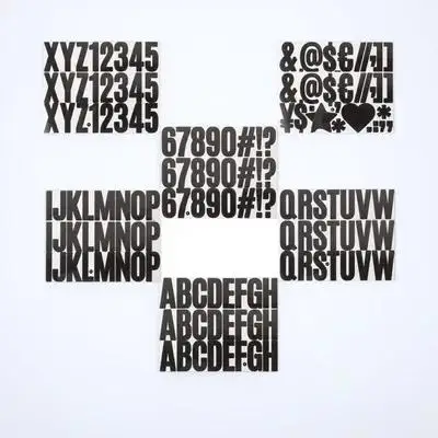 

2 Sets Letters Stickers Alphabet Decals Self-Adhesive Diy For Mailbox House Decor Outdoor Garbage Bin Sign Removable Bulletin