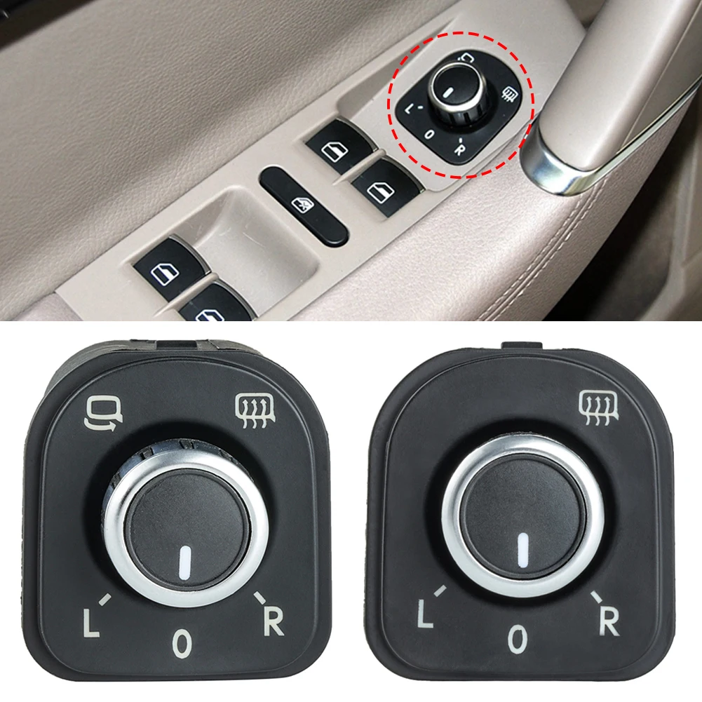 Car Rear View Mirror Control Switch Adjust Knob Heating Knob For VW Golf MK6 Passat B6 Rabbit Tiguan CC 5ND959565A 5ND959565B