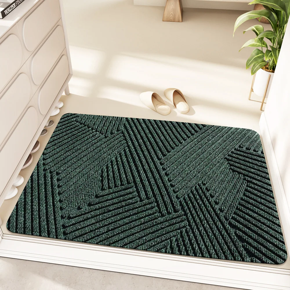 Wear-Resistant Geometry Rug Wire Ring, Sand Scraping, Dust Removal, Bathroom Floor Mat, Living Room Carpet, Bedroom Carpet,