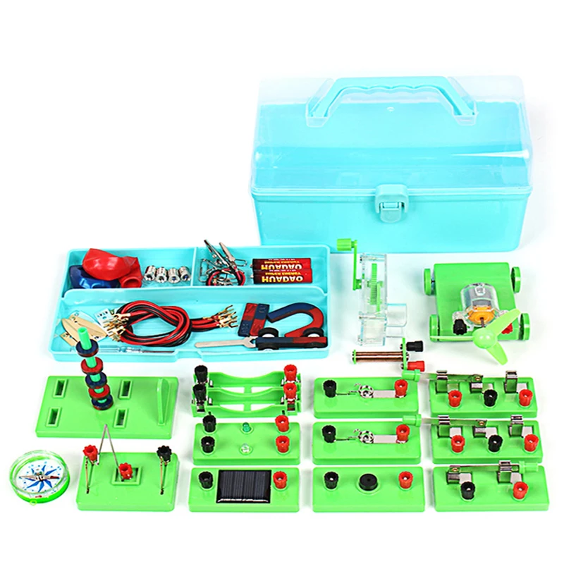 STEM Circuit Educational  Electronics Electromagnetism Experiment Kit for 7-14 Years Old Magnetic Models DIY Physical Kids Toys