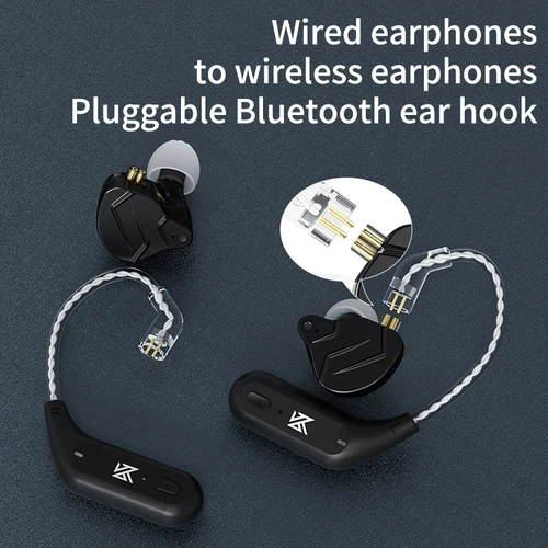 Imagen 2 del producto Cable de actualización inalámbrico KZ AZ09 HD Bluetooth 5,4 Cable gancho para la oreja Cable de auriculares HIFI con estuche de carga para auriculares KZ CCA