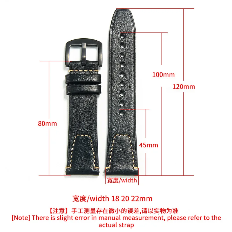 Handcrafted Distressed Leather Strap Vintage Soft Quick Release Cowhide Watch Band Compatible with Rolex Submariner18mm20mm 22mm