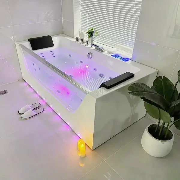 Icegalax Whirlpool Acrylic Massage Bathtub Hotel Luxury Bath Freestanding Hydromassage Spa Tubs