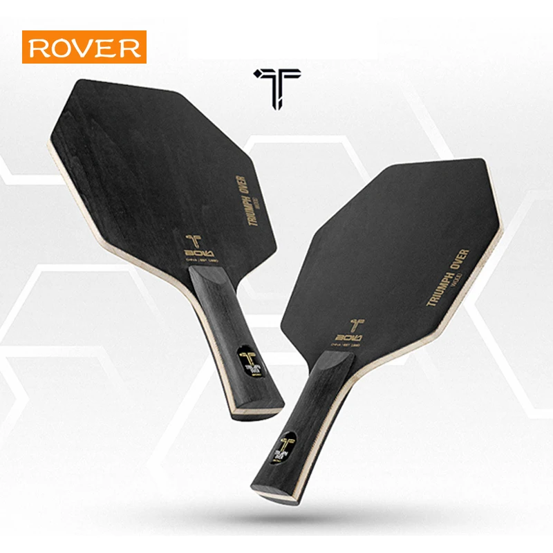 Hexagonal Table Tennis Racket Bottom Plate 5 Layers Pure Wood Solid Oak Pine Paulownia Large Core Professional Ping Pong