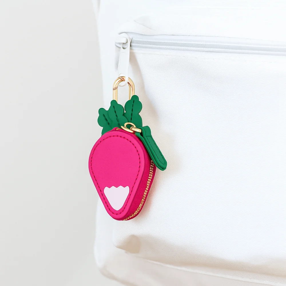 

Creative Radish Fruit Shape Coin Purse Zipper Cute Mini Earphone Bag Korean Style Wallet Mini Storage Bag Women