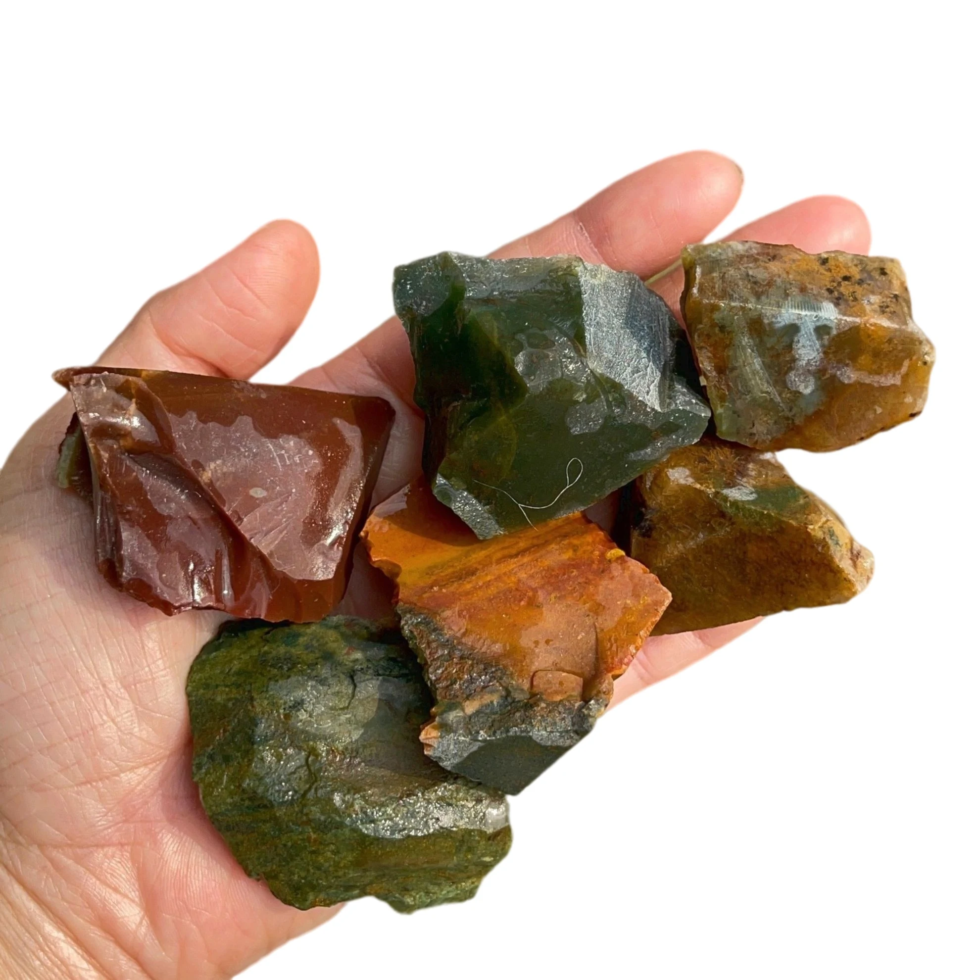 Raw Fancy Indian Jasper Rough Rainbow Jasper