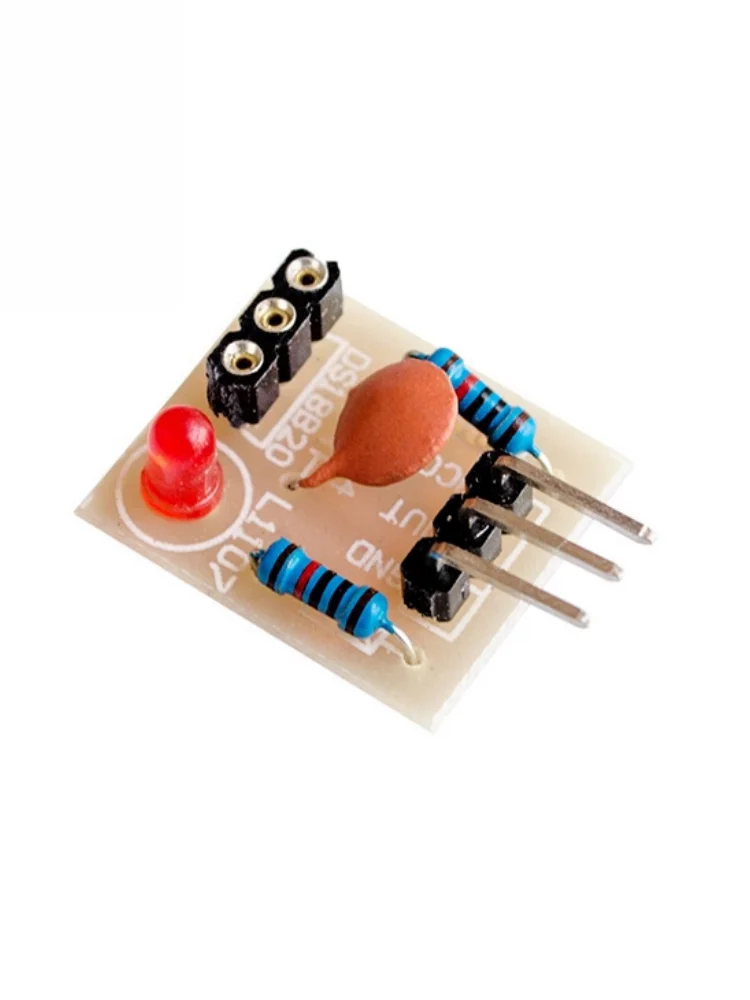 The laser sensor receiving module (non-modulated tube) has a high-level laser output