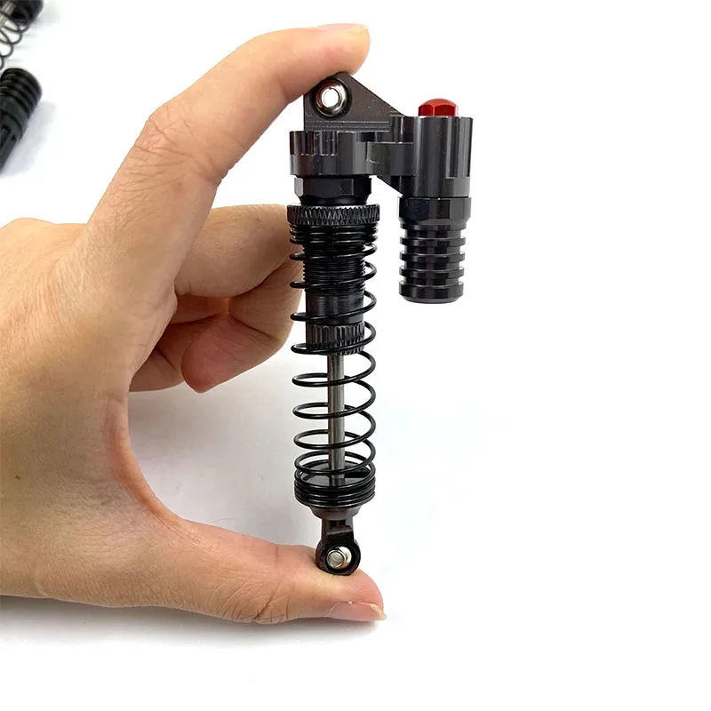 1/10 metalowa amortyzator amortyzatora Piggyback 4 szt. 90mm dla oś samochodu gąsienica RC SCX10 90046 Traxxas TRX4 D90 KM2 części zamienne