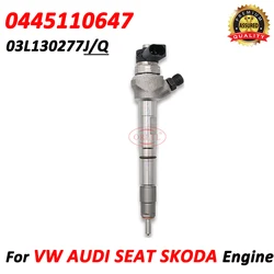 0445110647 Diesel Fuel Injector 03L130277J Spray Nozzle 03L130277Q For AUDI SKODA SEAT VW 03L130855CX 0986435166