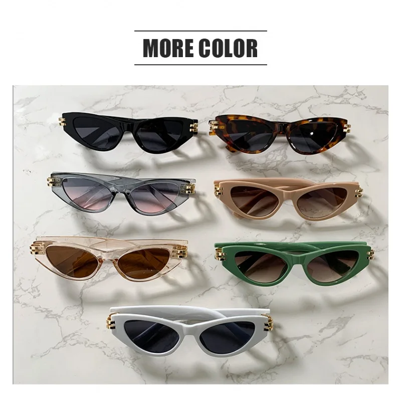 New Cat Eye Sunglasses đối với phụ nữ retro cá nhân cao cấp Kính mát mô hình siêu mát mẻ Acetate khung 142