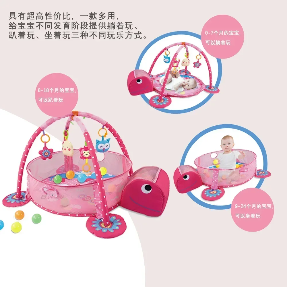 Baby Fitness Frame Multifunctional Educational Mat Fence Crawling Blanket Early Education Activity Game Play Infant Initiate Toy