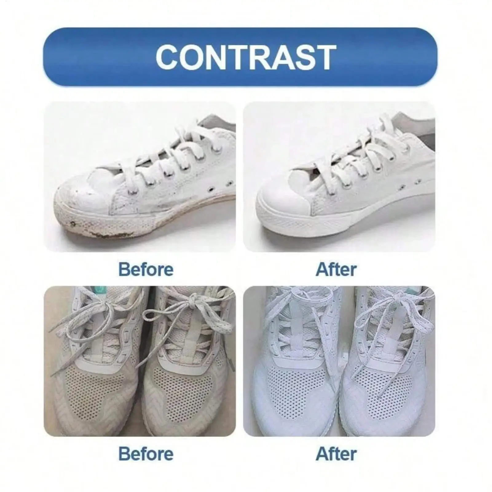 100ml Waterless Foam Sneaker Cleaner Shoe Stain Remover for White Leather Canvas Mesh Basketball Sports Athletic Footwear