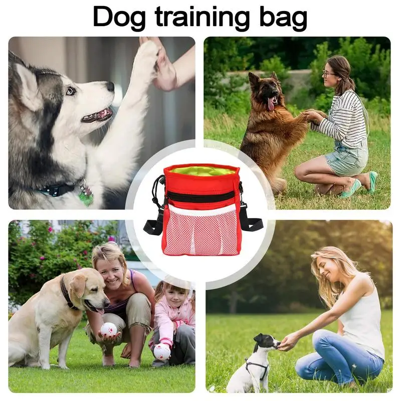 Pet Dog Pocket Snack Reward Waist Bag Oxford cloth Puppy Training Treat Bait Pet Feed Pocket Obedience Agility Pouch Food Bag