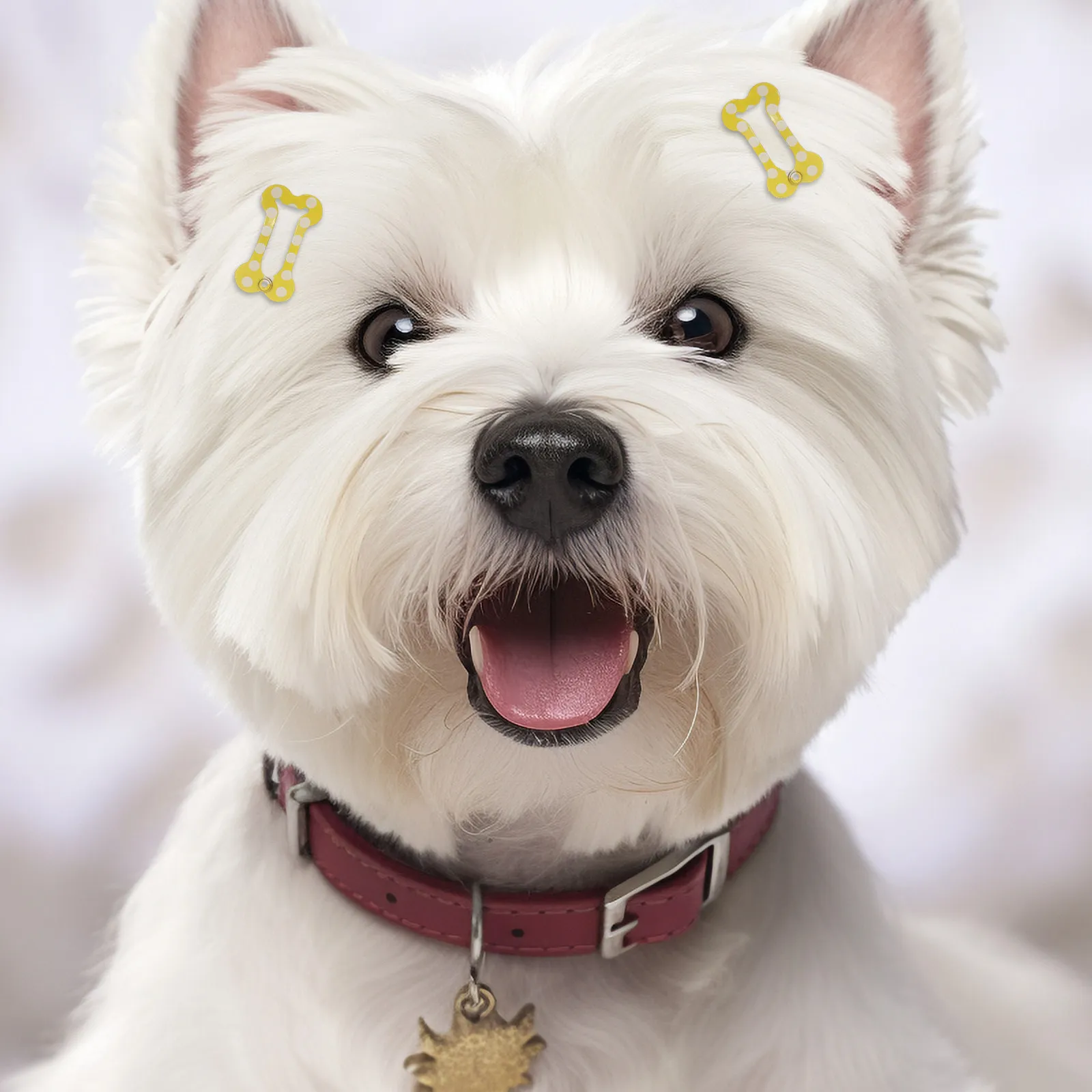 

20 шт. заколок для волос в форме косточки для домашних животных, удобные для дня рождения, маскарада, фотосессий