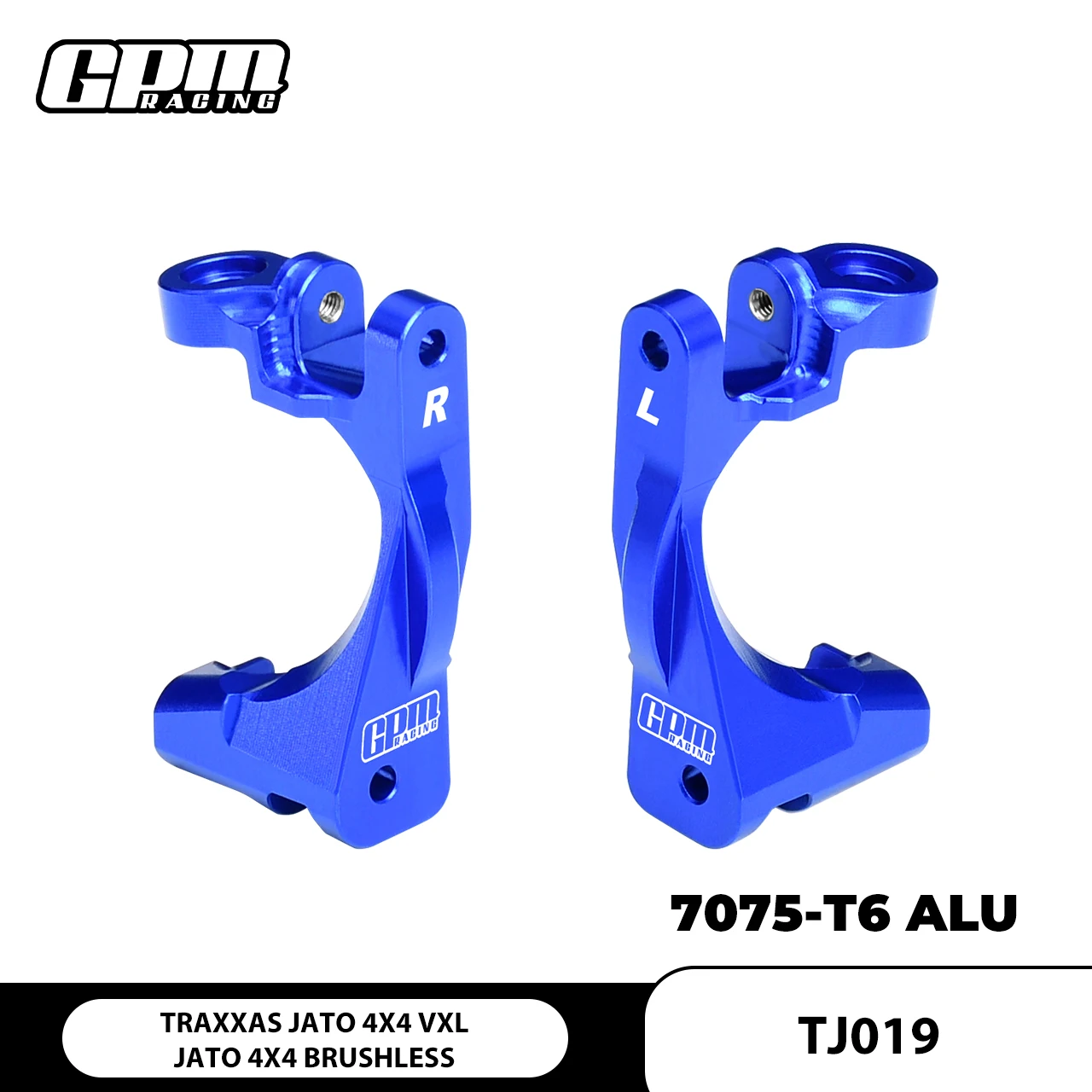 GPM TRAXXAS 1/8 JATO 4X4 VXL Ford Fiesta ST Rally For 7075 Alloy Front C Hub