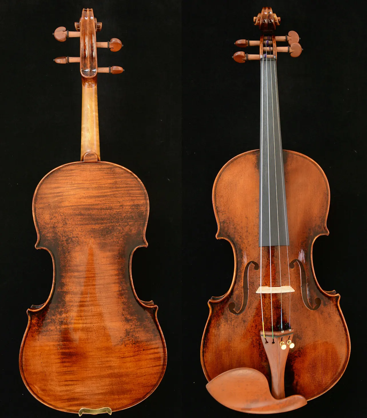 Actual Photo 1-PC Back Violin Master Violin Stradivari 1716 Messiah Violin W006