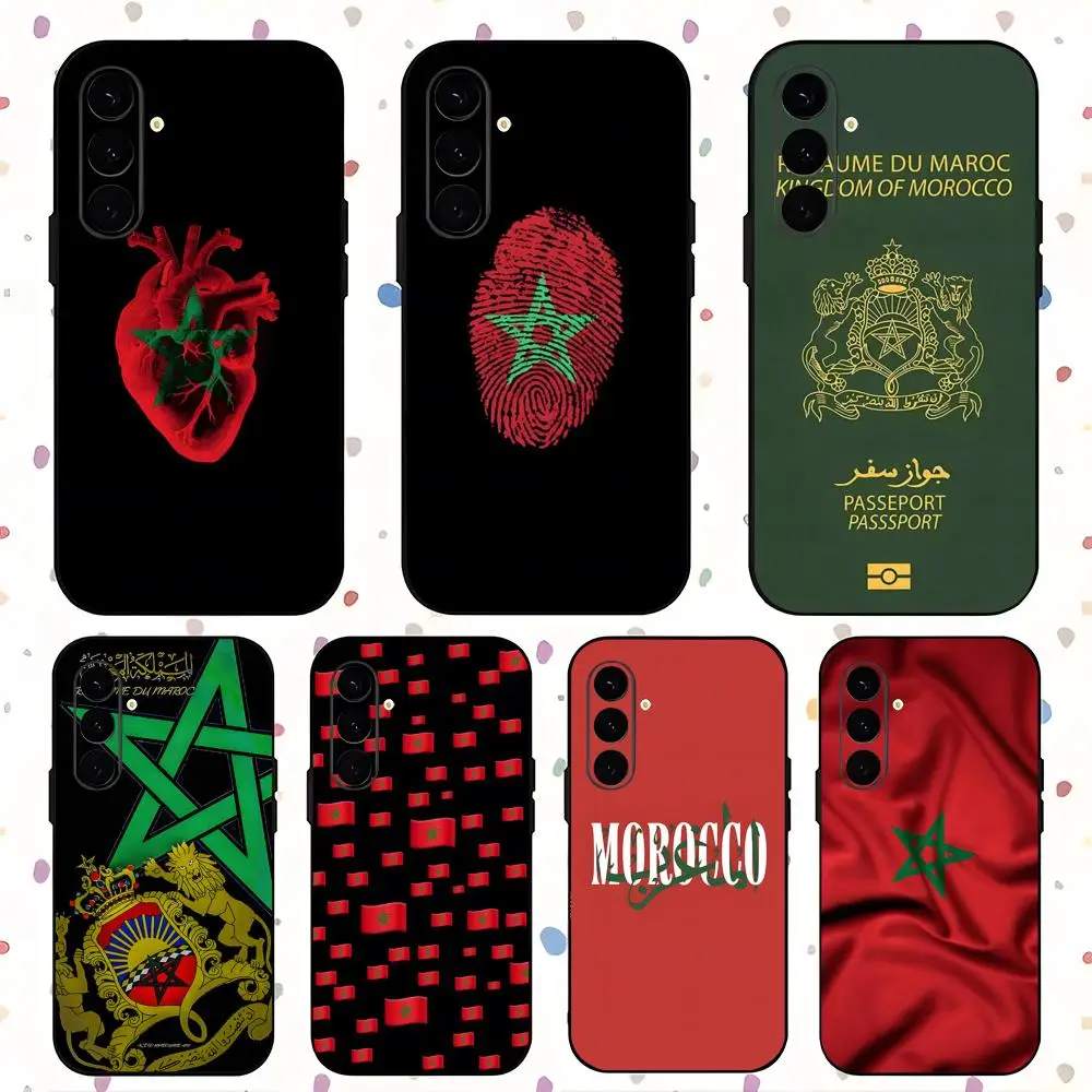 Phone Case For Samsung Galaxy Hot S26 S25 S24 S23 design S22 S21 Plus Ultra Note20 Cool Soft Morocco Black