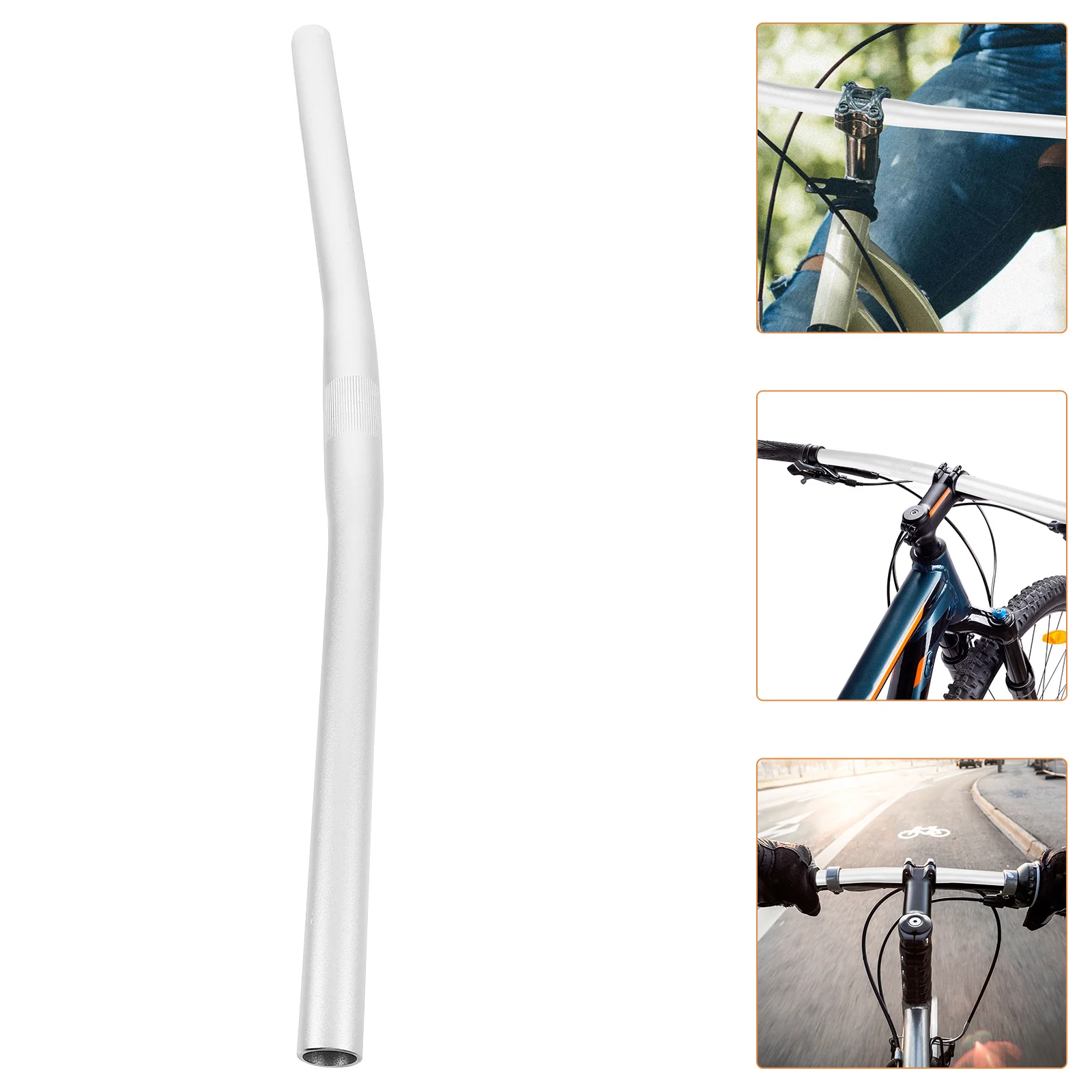 Reliable Zinc Alloy Bike Handlebar Easy Install Smooth Surface Design Cycling Accessory Road Mountain Handlebar Road Bike