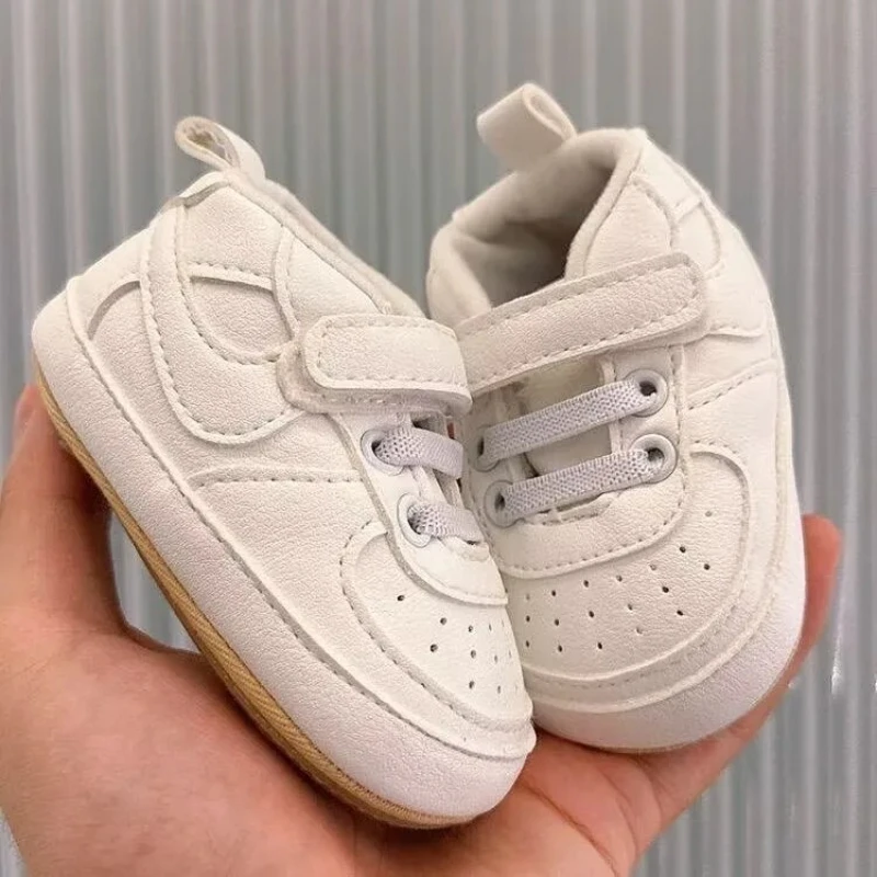 

0-18M Fashion Classic Boys and Girls' Shoes Spring and Autumn Rubber Sole Anti slip Casual Sports Shoes First Walking Shoe