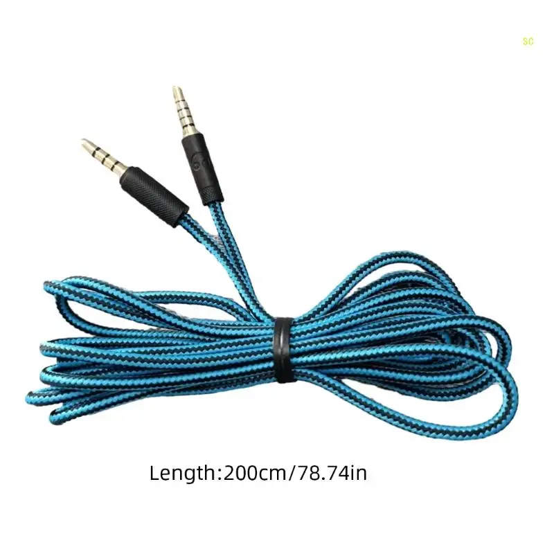 ขยายคุณภาพเสียงสายเคเบิลขดยืดหยุ่นสำหรับ G233 G433 GPRO GPROX ชุดหูฟัง Dropshipping