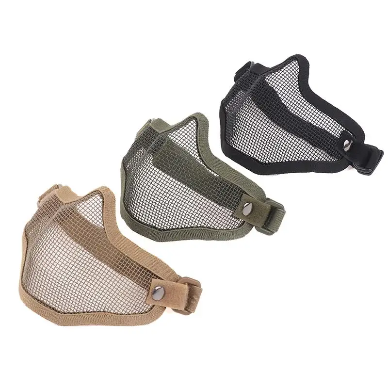 قناع Airsoft التكتيكي للصيد في الهواء الطلق، قناع شبكي واقي، ملحقات إطلاق النار بمسدس BB