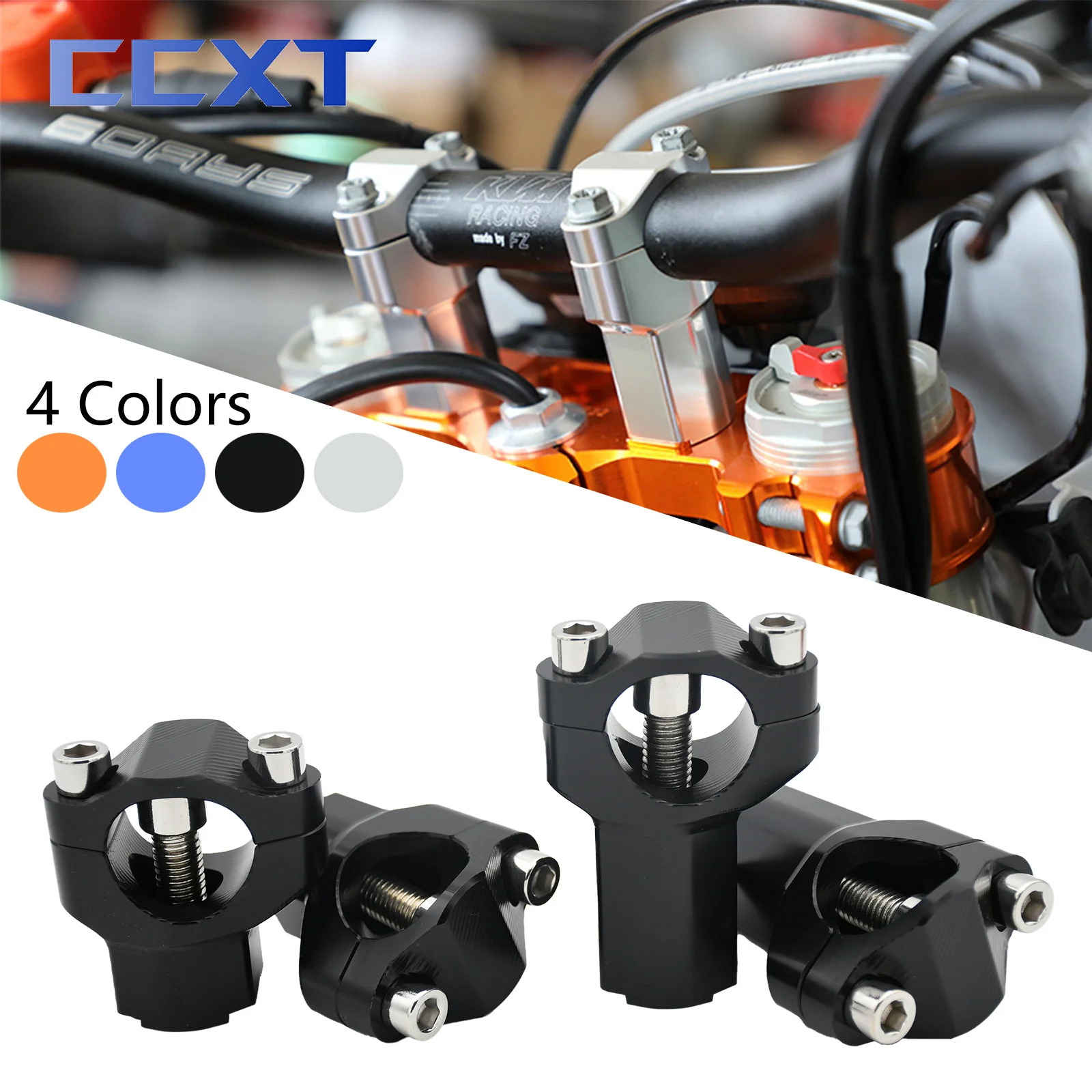 Motorcycle CNC 28MM Handlebar Risers Bar Mount Clamp For Husqvarna TC FC TE FE For KTM SX SXF XC XCF XCW EXCEXCF SMC Adventure R