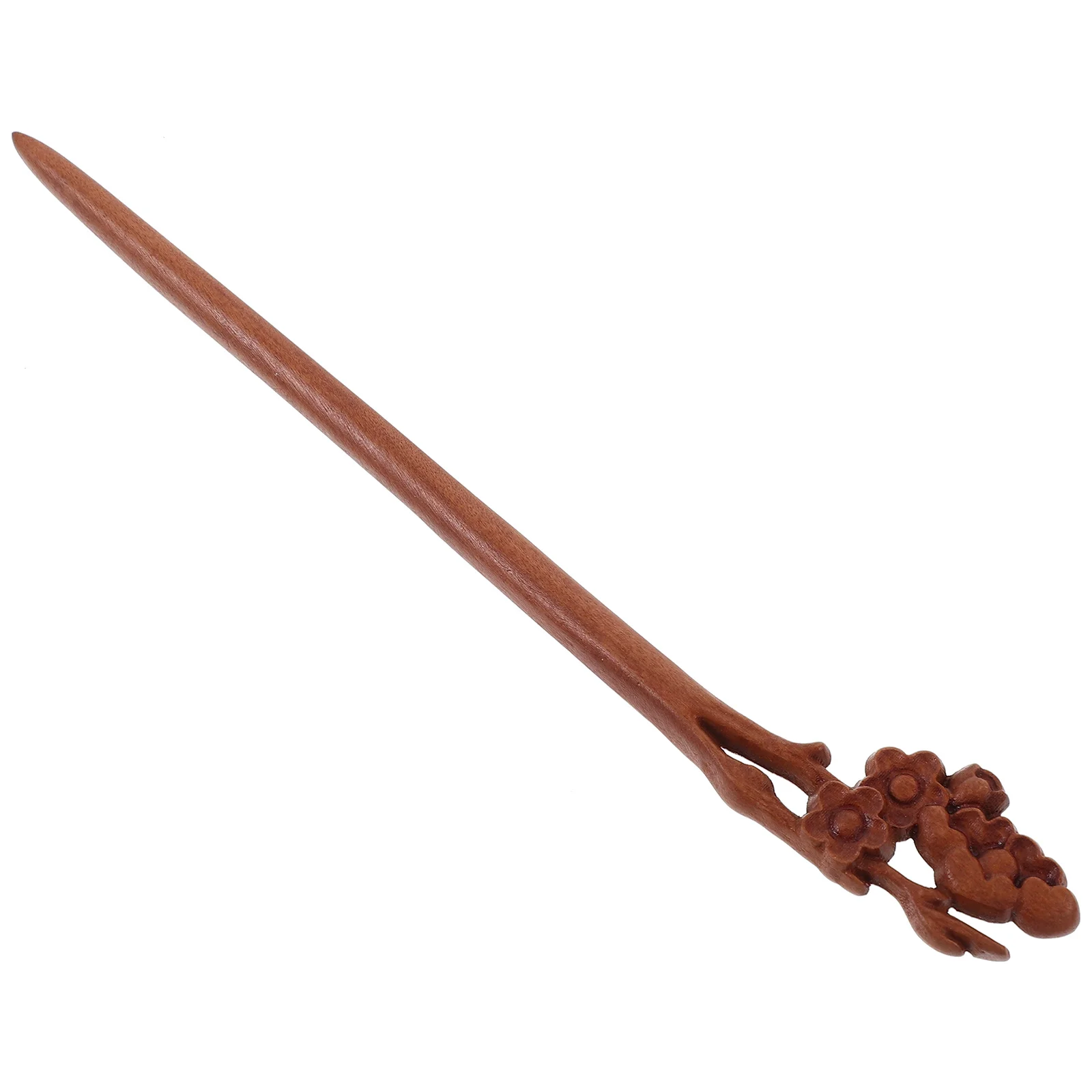 

Peach Wood Hairpin Elegant Stick Accessories for Girls Women Hair Chopsticks Handmade Carved Wooden Buns Decorative Retro Style