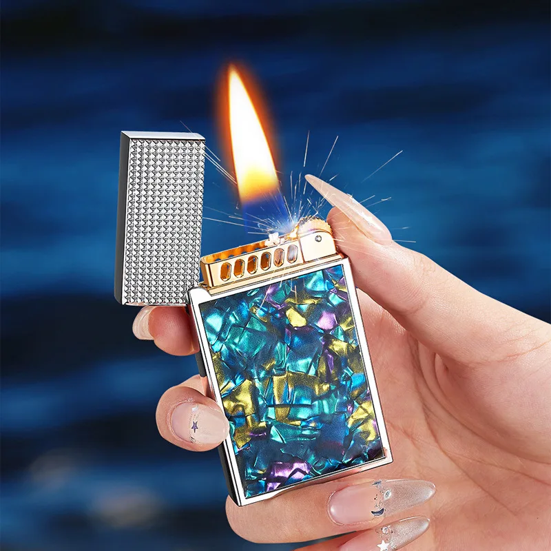 

Wholesale Various Pattern Color Shell Vintage Oil Lighter Retro Metal Cigarette Cigar Lighter Accessories Men's Smoking Tools