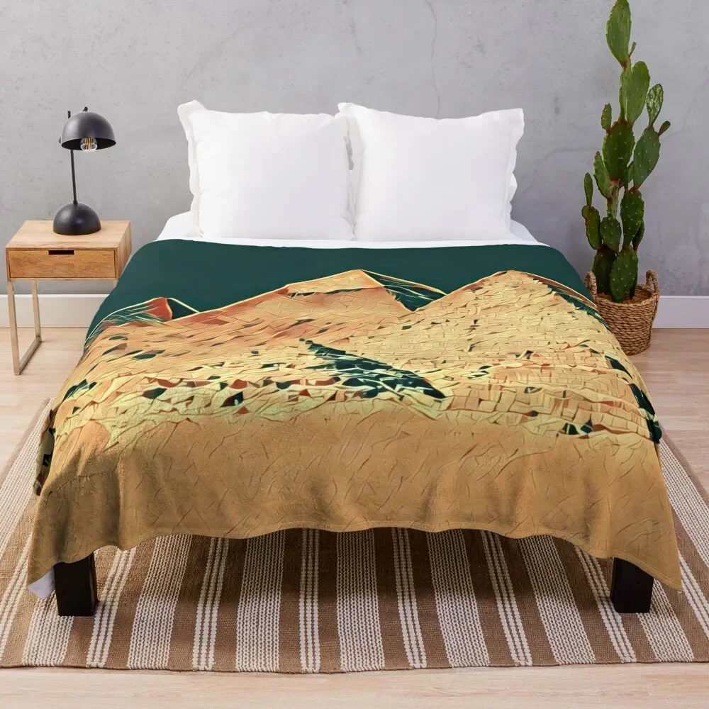 

Egyptian pyramids Throw Blanket Faux Fur Soft Warm Blanket for Bed