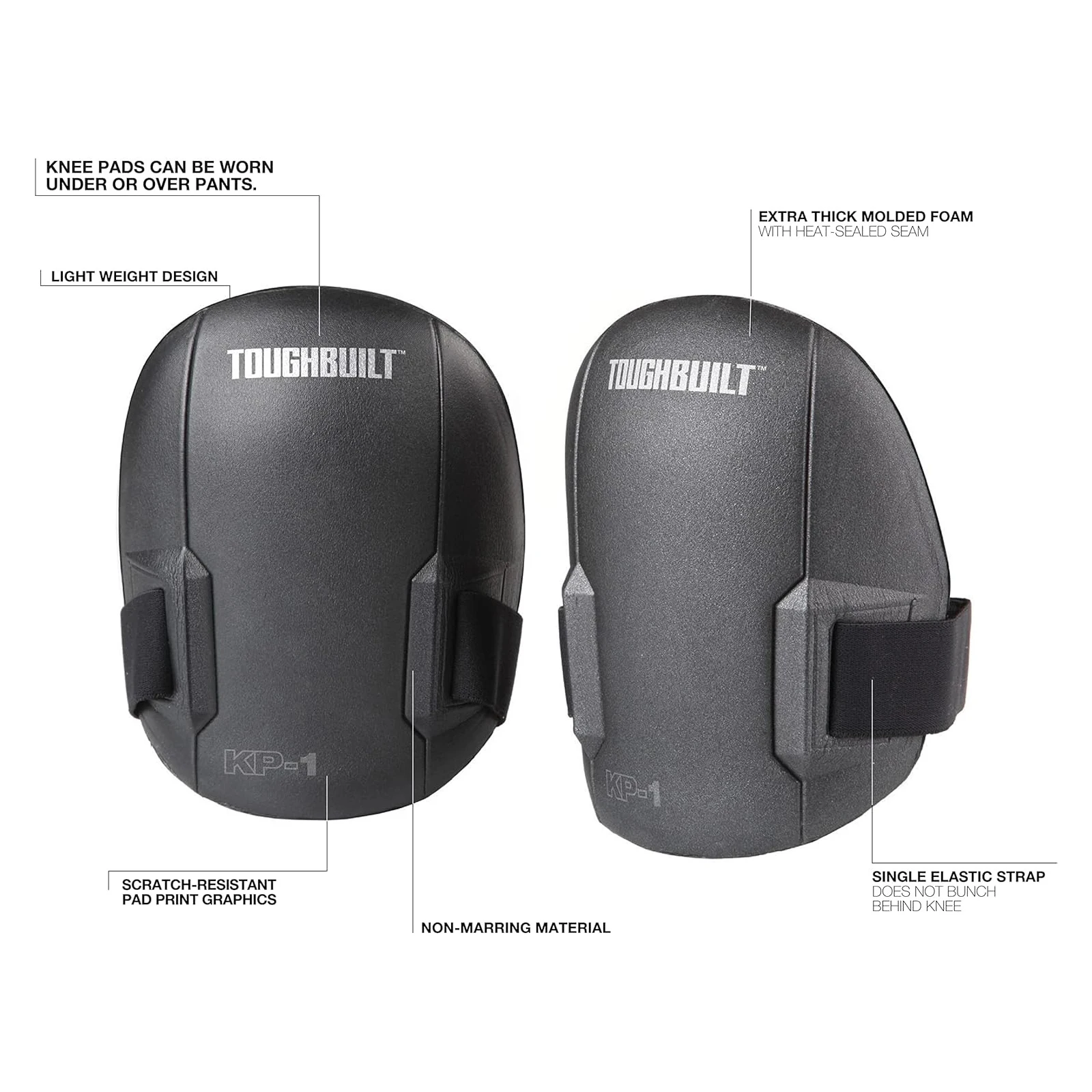 TOUGHBUILT TB-KP-1 Ultra Light Knee Pads Labor Protection Kneeling Protection Kneeprotection Power Tool Accessories