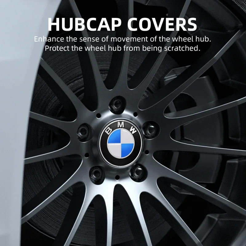 4pcs 56/65mm Car Wheel Center Hub Cap Stickers Styling For BMW M Performance E36 E46 E60 E90 E91 E92 E93 F30 F20 M3 Accessories image 5