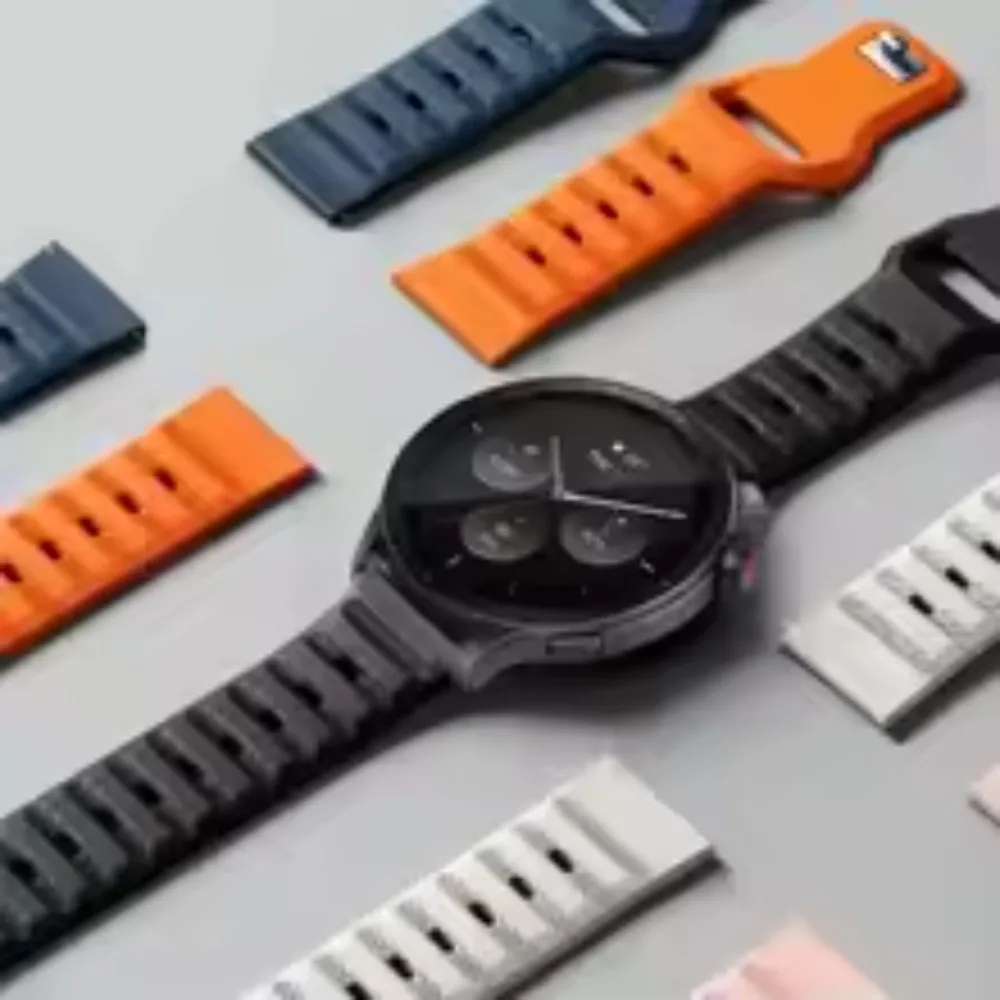 Garmin Forerunner 265 965 165 55 Active、Vivomove Trend、Venu 3対応 20/22mm ソフトシリコンストラップ 快適なリストバンド