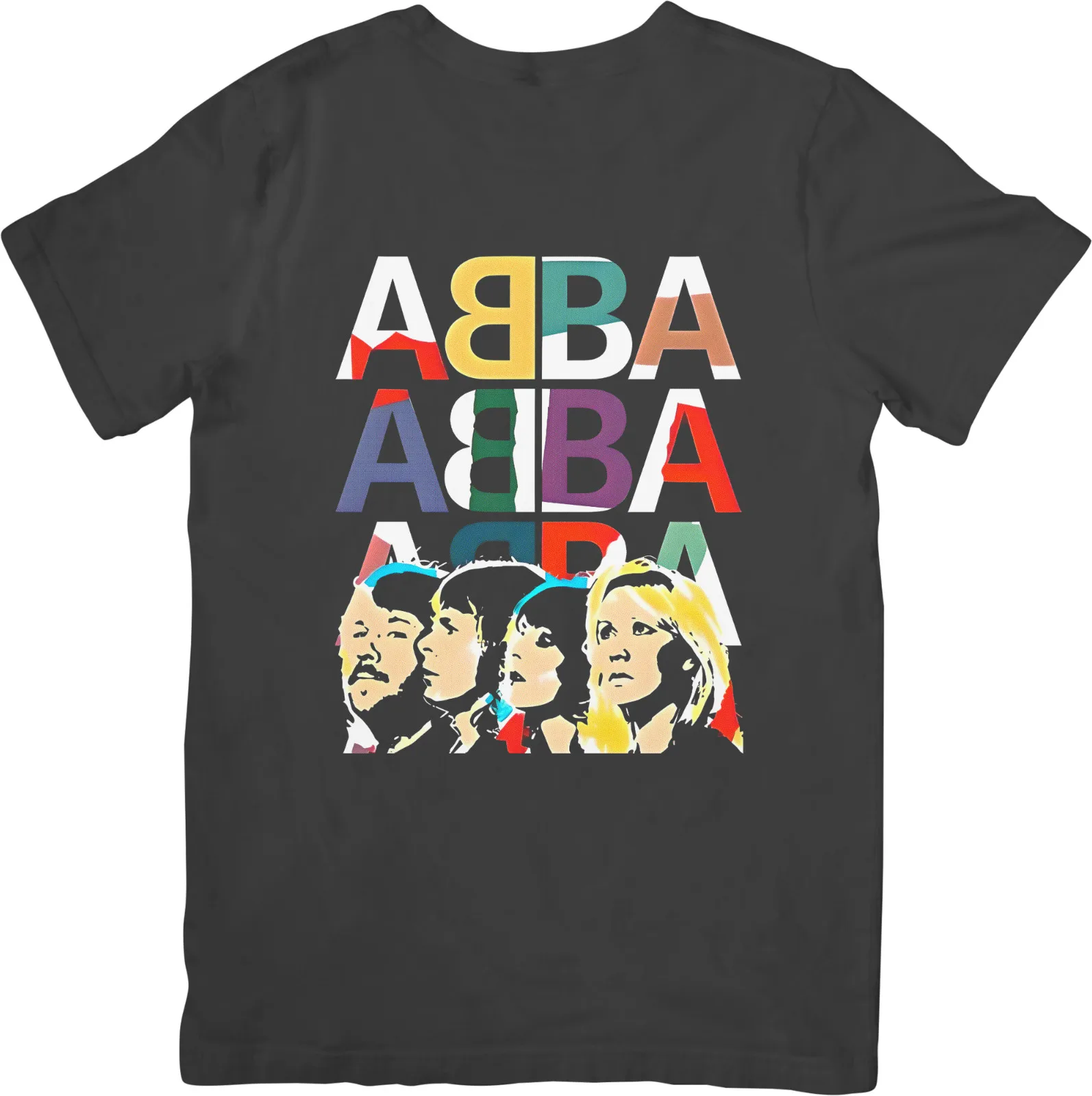 

100% Cotton Abba Music Unisex Fit for Men & Women Quality Cotton Racing Casual T-shirts