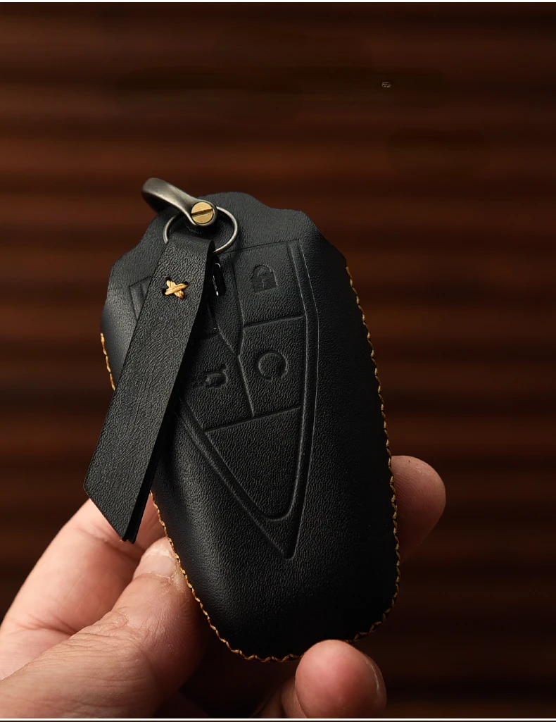 

Suitable For Chang An UNI-V UNI-K UNI-T Cowhide Leather Car Remote Key Case Cover