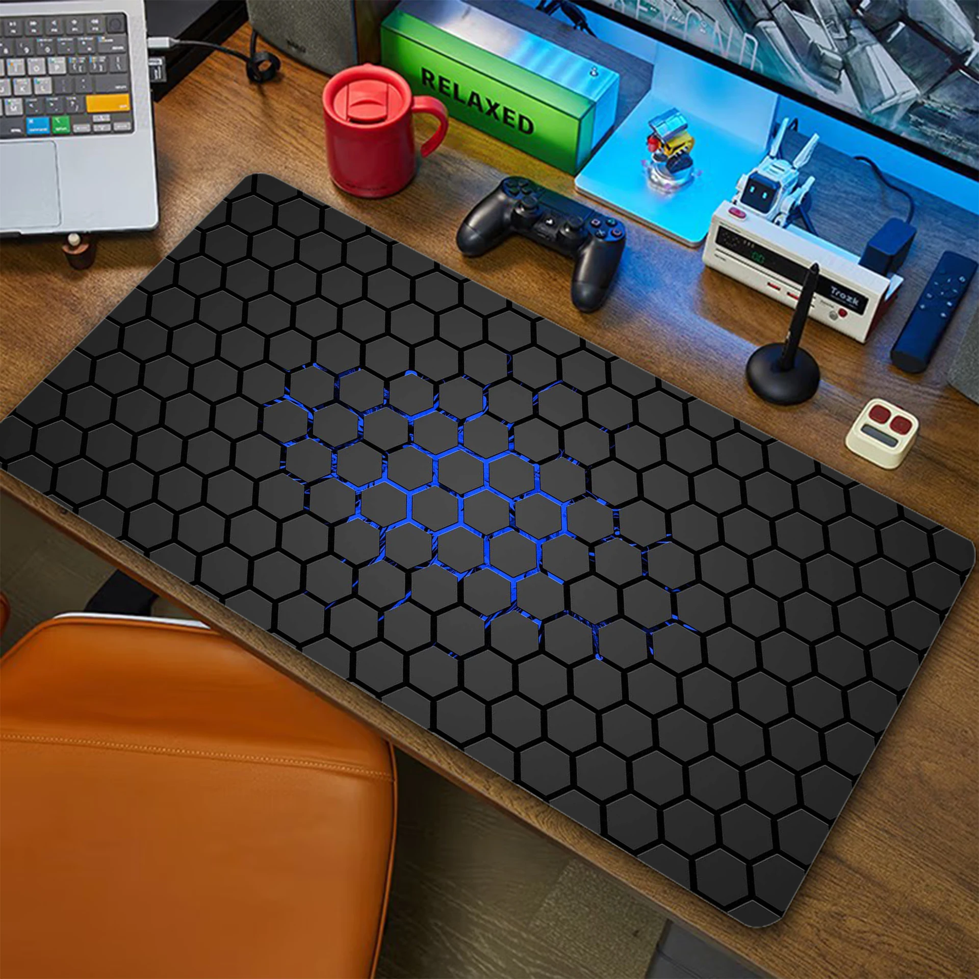 

Geometric Gaming Mousepad Pc 90x40cm XXL Anti-slip Mouse Pad Mousemat Non-slip Rubber Pads Big Desk Mat HD Print Keyboard Pads