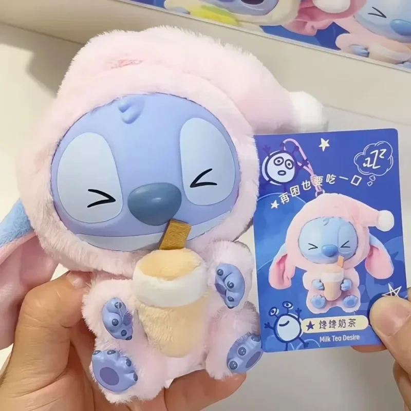 

New Stitch Sewing Bedtime Eating Series Blind Box Plush Doll Pendant Cute Doll Jewelry Mystery Box Party Surprise Toy Gift