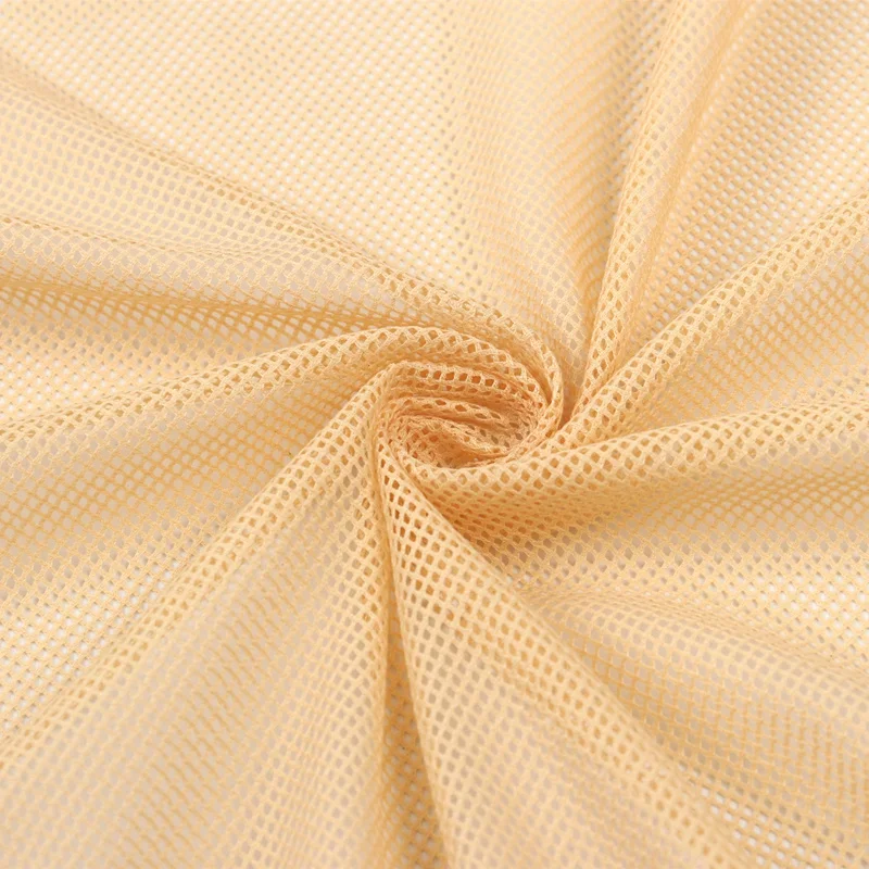 155x45cm 2x2 Low-stretch Mesh Fabric for Sewing Mosquito Net Curtain T-shirt Sportswear Knitted Lining Fabric Cloth Accessories