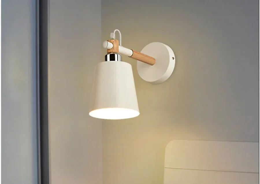 بسيطة الإبداعية Led غرفة نوم السرير الديكور الشمال مصمم غرفة المعيشة الممر فندق مصابيح الحائط ممر Holtel #2