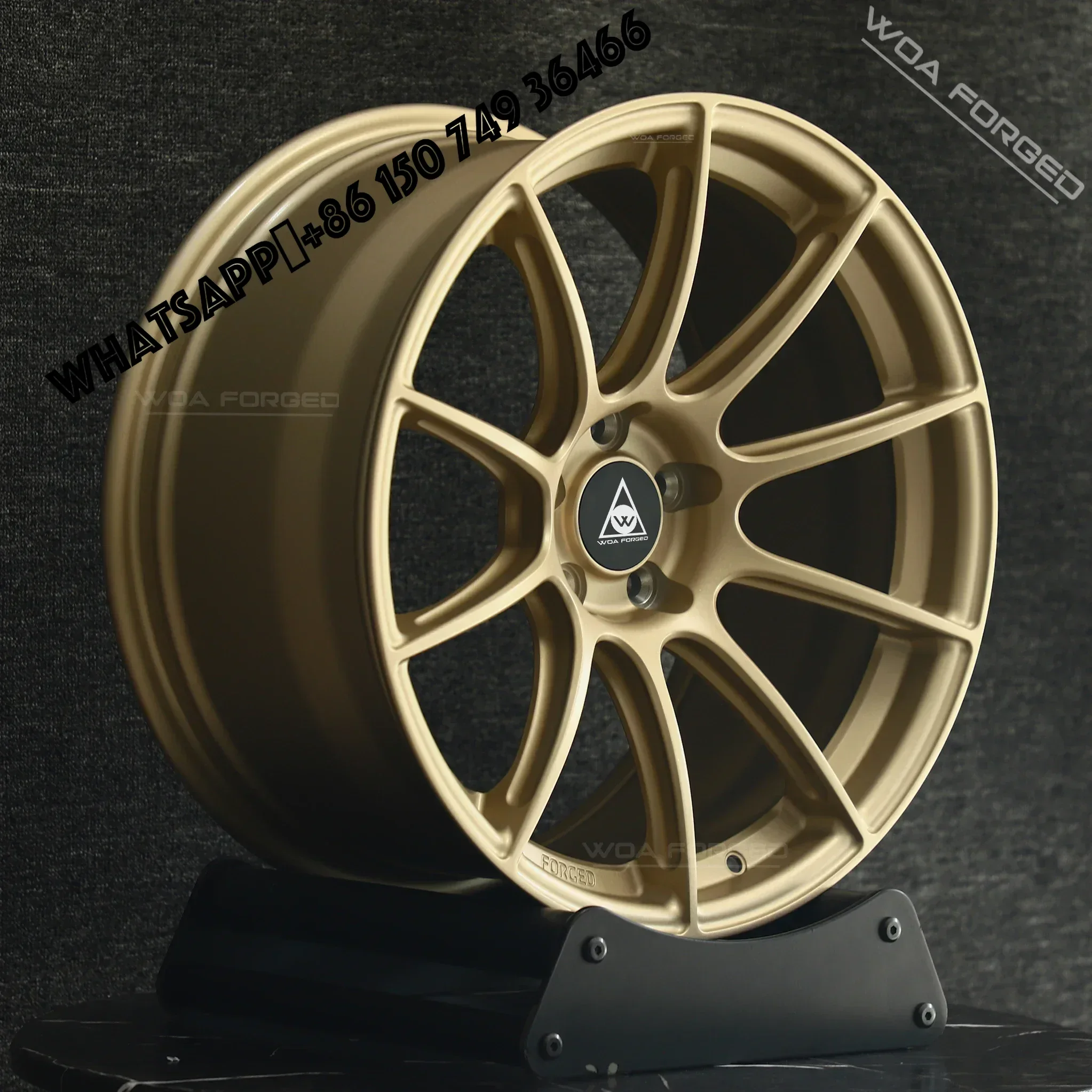 

6061-T6 High Quality Single-Piece Forged Aluminum Car Wheels Lightweight SM10RS 17-23 Inch 5X112 5x120 5x114.3 Champagne