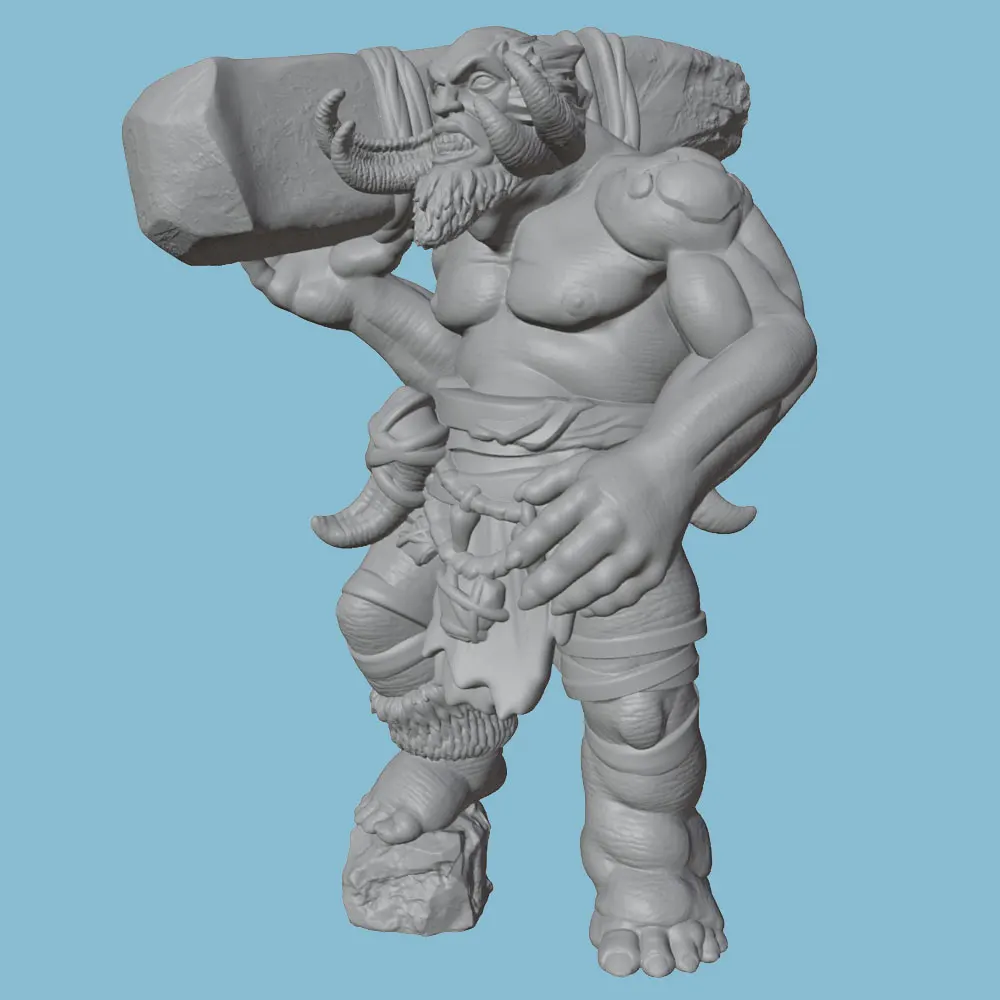Figura resina semielfo sin pintar para juegos de rol y coleccionismo - imagen 2