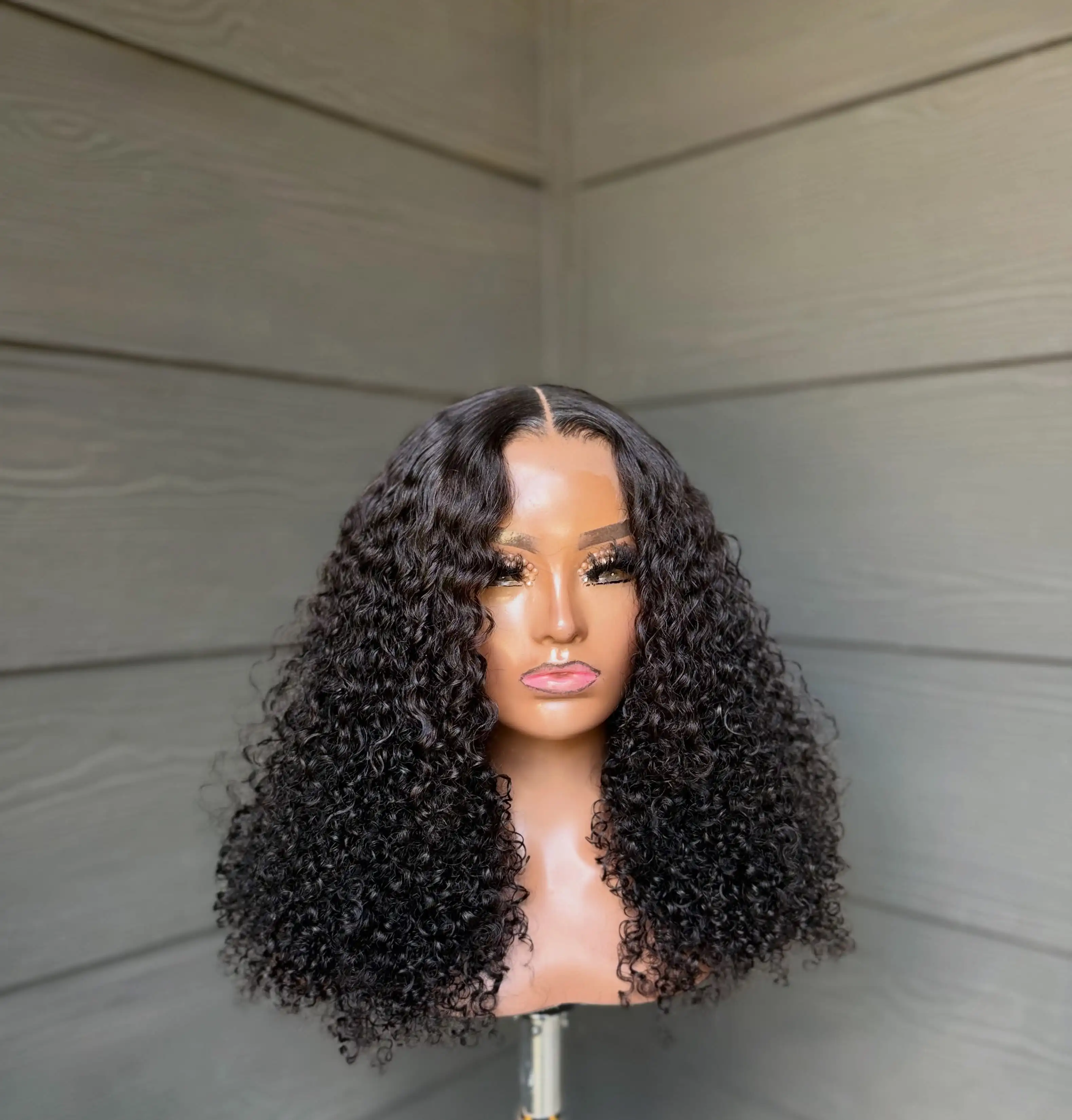 250% Density 13x6 13x4 Deep Wave Frontal Wigs Machine Human Hair 30 40 Inch Wet And Wavy Water Wave Front Wig Curly Frontal Human Hair Wigs For Women Human Hair 100% Human Hair 5x5 Closure Human Hair Wigs
