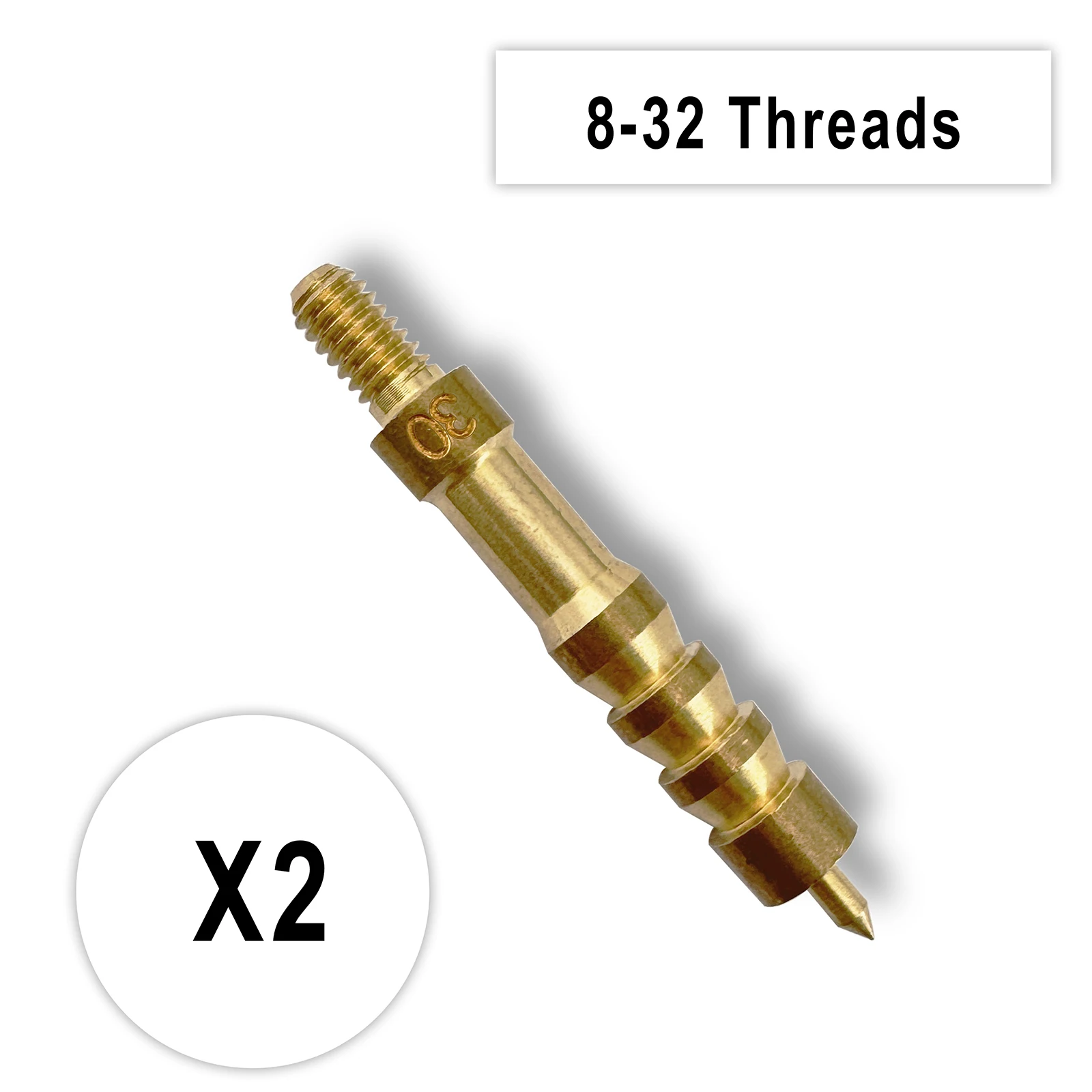 XXLIYA 2 قطعة تنظيف البندقية 7.62 مللي متر التصحيح حامل 5.56 مللي متر النحاس Jag. 22 كالوريا. 40/.45/.30 عيار تلميح بندقية مسدس الصيد تنظيف عدة #4
